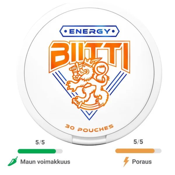 Biitti - Energy nikotiinipussi 4mg