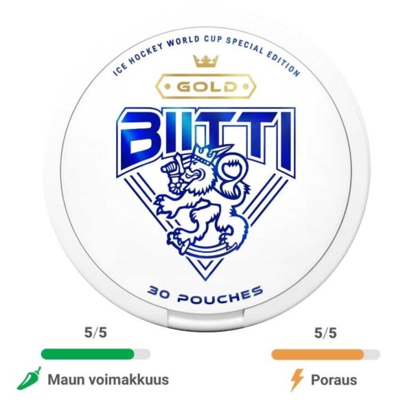 Biitti - Gold 4mg nikotiinipussi