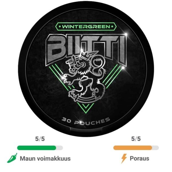 Biitti - Wintergreen 4mg nikotiinipussi